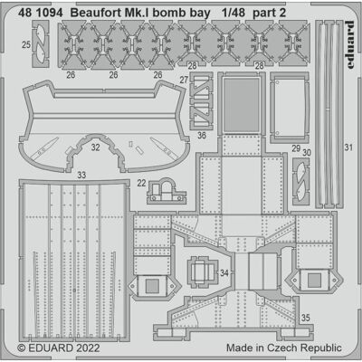 Eduard Beaufort Mk.I bomb bay for ICM Eduard Beaufort Mk.I bomb bay for ICM