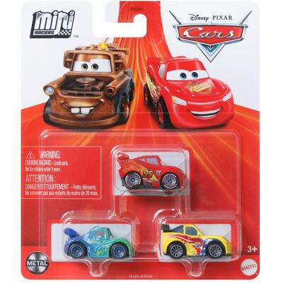 Mattel 3er-Pack Jeff Gorvette, Carla Veloso & McQueen Mattel 3er-Pack Jeff Gorvette, Carla Veloso & McQueen
