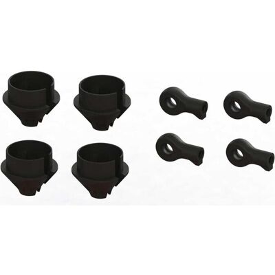 Arrma RC HD Stoßstangen-End- und Federkapsel-Set - RC Car Parts Arrma RC HD Stoßstangen-End- und Federkapsel-Set - RC Car Parts