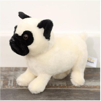 Lean Toys Lean Plüsch Maskottchen Huggable Hund Mops Weiss 19Cm (19 cm) Lean Toys Lean Plüsch Maskottchen Huggable Hund Mops Weiss 19Cm (19 cm)