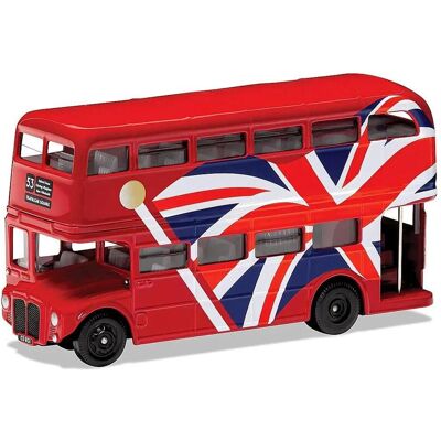 Corgi London Bus Union Jack 1/64 Modell - Spielzeug Corgi London Bus Union Jack 1/64 Modell - Spielzeug