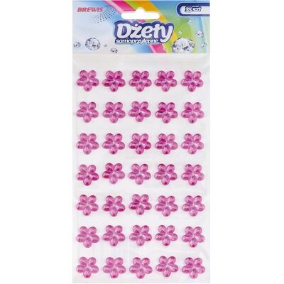 Teka Selbstklebende Strasssteine rosa Blumen 35 Stk Teka Selbstklebende Strasssteine rosa Blumen 35 Stk