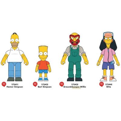 Jakks Pacific Homer Bart Groundskeeper Willie Otto Action Figure - Action Figure Jakks Pacific Homer Bart Groundskeeper Willie Otto Action Figure - Action Figure