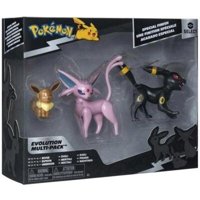 Jazwares Pokemon Select Evolution Multipack Eevee 3 Personaggi Jazwares Pokemon Select Evolution Multipack Eevee 3 Personaggi