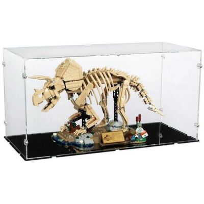 iDisplayit Acryl-Display für LEGO 77985 Dinosaurier-Fossilien - Triceratops (Mit schwarzem Boden) iDisplayit Acryl-Display für LEGO 77985 Dinosaurier-Fossilien - Triceratops (Mit schwarzem Boden)