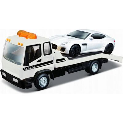 Bburago 18/31419 Metal Street Fire scale 1:43 Official Jaguar F-Type v6 Dynamic with transport truck Bburago 18/31419 Metal Street Fire scale 1:43 Official Jaguar F-Type v6 Dynamic with transport truck