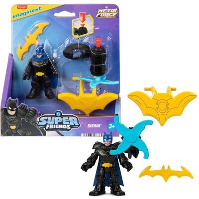Fisher Price Dc Super Friends Metal Force Batman Figure Fisher Price Dc Super Friends Metal Force Batman Figure