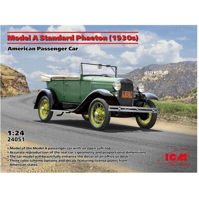 ICM Modellbaukasten A Standard Phaeton 1930er - Amerikanisches Auto 1:24 ICM Modellbaukasten A Standard Phaeton 1930er - Amerikanisches Auto 1:24