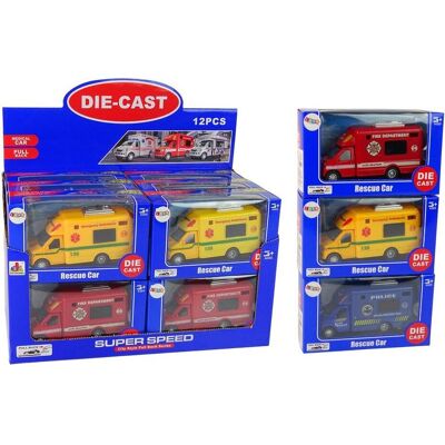 Lean Toys Rettungsfahrzeug mit MIX-Fraktionsantrieb Lean Toys Rettungsfahrzeug mit MIX-Fraktionsantrieb