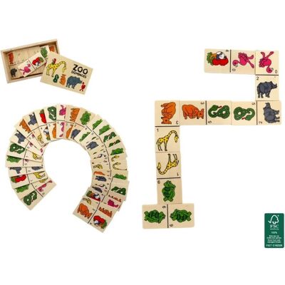 Magni Holzdomino Zootiere 28 Teile Magni Holzdomino Zootiere 28 Teile