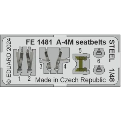 Eduard A-4M seatbelts STEEL MAGIC FACTORY Eduard A-4M seatbelts STEEL MAGIC FACTORY