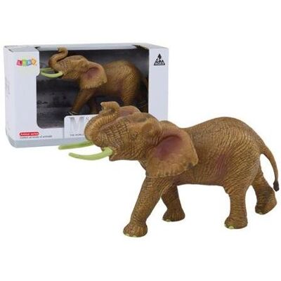 Lean Toys Figur eines afrikanischen Elefanten mit erhobenem Rüssel Lean Toys Figur eines afrikanischen Elefanten mit erhobenem Rüssel