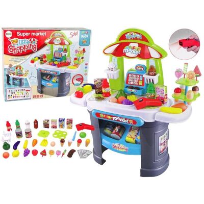 Lean Toys, Kaufladen Zubehör, Supermarkt-Set-Lebensmittelscanner für Kinder Lean Toys, Kaufladen Zubehör, Supermarkt-Set-Lebensmittelscanner für Kinder