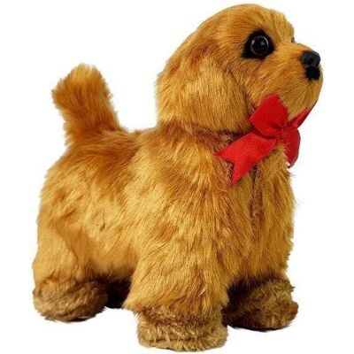 Lean Toys Interaktiver, ferngesteuerter Hund bewegt sich, bellt, braun Lean Toys Interaktiver, ferngesteuerter Hund bewegt sich, bellt, braun