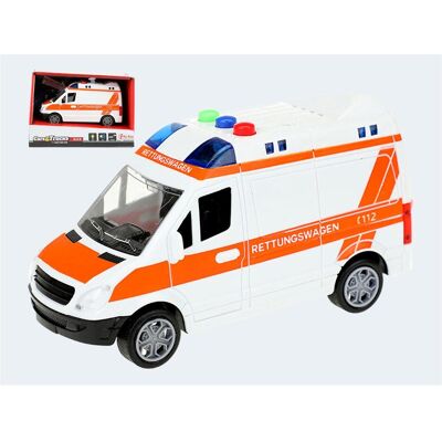 Toi-Toys Krankenwagen 15cm Friktion Licht & Sound Toi-Toys Krankenwagen 15cm Friktion Licht & Sound