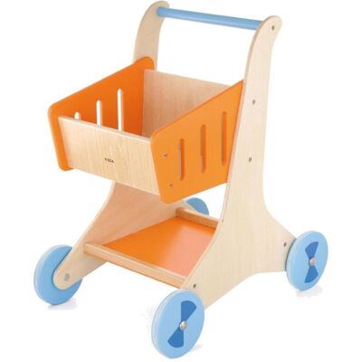 Viga Toys, Kaufladen Zubehör, Einkaufswagen aus Holz Viga Toys, Kaufladen Zubehör, Einkaufswagen aus Holz