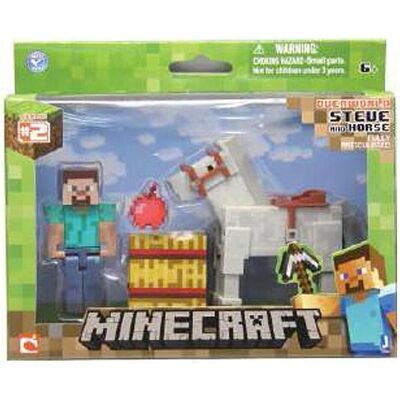 Giochi Preziosi Figure Minecraft Steve and Horse Pack Giochi Preziosi Figure Minecraft Steve and Horse Pack