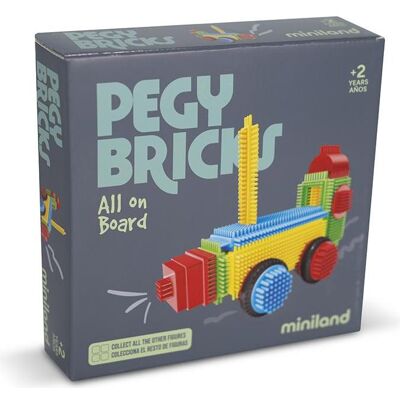 Miniland Pegy Bricks: All On Board Miniland Pegy Bricks: All On Board