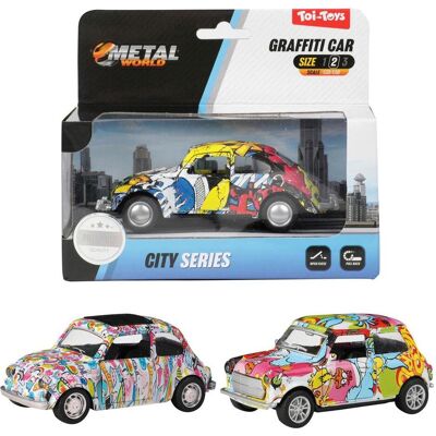 Toi-Toys Metall-Pullback-Graffiti-Auto Toi-Toys Metall-Pullback-Graffiti-Auto