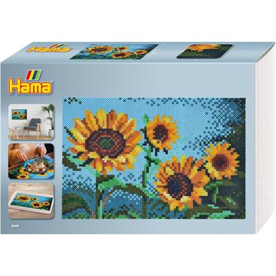 Hama Marke Modell 3608 - Sonnenblumen Kunst - Bastelperlen-Set Hama Marke Modell 3608 - Sonnenblumen Kunst - Bastelperlen-Set