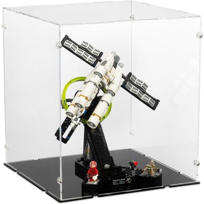 iDisplayit Acryl-Display für LEGO 11389 Der Astronaut (Mit Kurbelöffnung und schwarzem Boden) iDisplayit Acryl-Display für LEGO 11389 Der Astronaut (Mit Kurbelöffnung und schwarzem Boden)