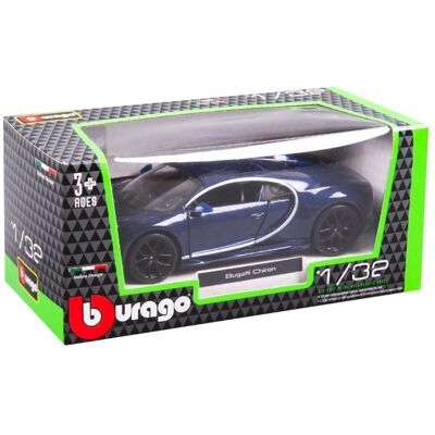 Bburago 18-43060 Bugatti Chiron κλίμακα 1:32 μεταλλικό (Asst.18/43100,18/43000) μπλε Bburago 18-43060 Bugatti Chiron κλίμακα 1:32 μεταλλικό (Asst.18/43100,18/43000) μπλε