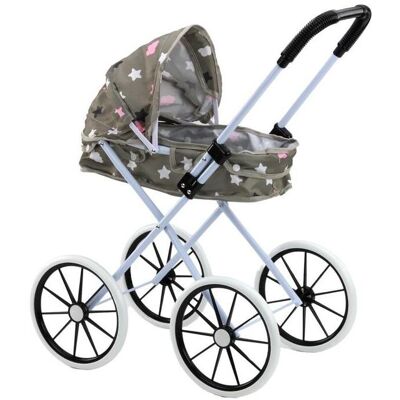 Lean Toys Leantoys Puppenwagen grosse Räder grau 60cm Lean Toys Leantoys Puppenwagen grosse Räder grau 60cm