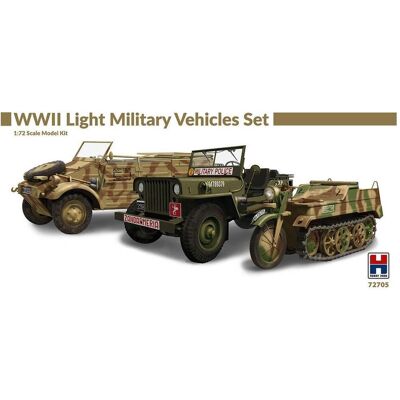 Hobby 2000 WWII Light Military Vehicles Set Hobby 2000 WWII Light Military Vehicles Set