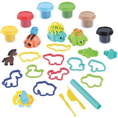 PlayGo Tierinsel Ton-Set - 6 Tontöpfe PlayGo Tierinsel Ton-Set - 6 Tontöpfe