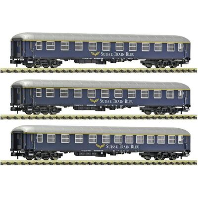 Fleischmann 6260078 N 3-tlg. Set 1: Schnellzugwagen, Suisse Train Bleu 3-teilig (Spur N) Fleischmann 6260078 N 3-tlg. Set 1: Schnellzugwagen, Suisse Train Bleu 3-teilig (Spur N)