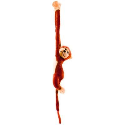 Lean Toys Leantoys Plüsch-Affe-Maskottchen mit Sound, orange 80 cm Lean Toys Leantoys Plüsch-Affe-Maskottchen mit Sound, orange 80 cm