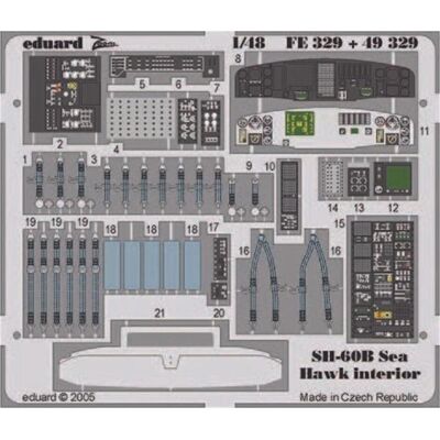 Eduard SH-60B Sea Hawk interior Eduard SH-60B Sea Hawk interior
