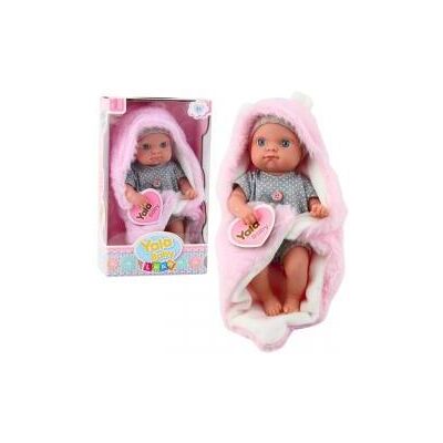 Lean Toys Lean Baby-Puppe Im Grauen Schlafanzug Mit Decke Hase Rosa 23Cm Lean Toys Lean Baby-Puppe Im Grauen Schlafanzug Mit Decke Hase Rosa 23Cm