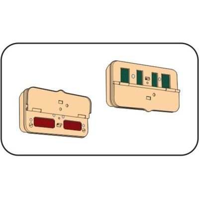 CMK German WWII distance rear lights NOTEK CMK German WWII distance rear lights NOTEK