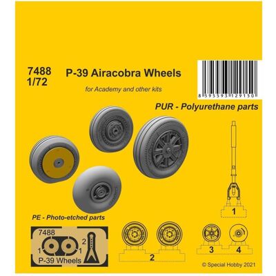 CMK P-39 Airacobra Wheels and Front Leg CMK P-39 Airacobra Wheels and Front Leg
