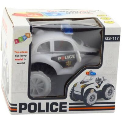 Lean Toys Lean Polizeiwagen Hindernissensor 360° Lichter Töne Weiss Lean Toys Lean Polizeiwagen Hindernissensor 360° Lichter Töne Weiss