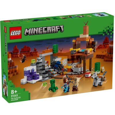 Lego Minecraft – Die Mine in den Badlands Abenteuer-Spielset mit Charakteren & Kreaturen Lego Minecraft – Die Mine in den Badlands Abenteuer-Spielset mit Charakteren & Kreaturen