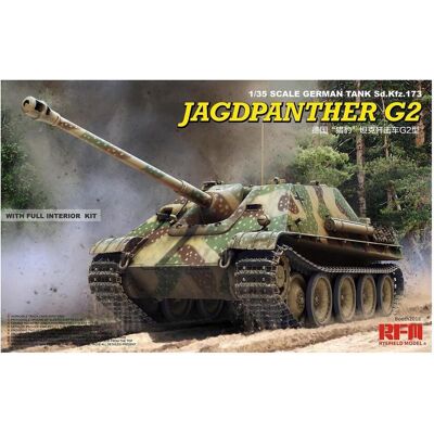 Rye Field Model Jagdpanther G2 with full interior&workab track links Rye Field Model Jagdpanther G2 with full interior&workab track links