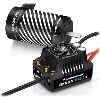 Hobbywing Ezrun MAX10 G2 140A Combo mit 3665SD-2400kV 5mm Welle Hobbywing Ezrun MAX10 G2 140A Combo mit 3665SD-2400kV 5mm Welle