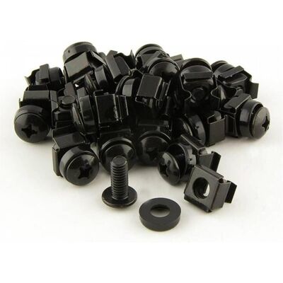 OEM of Black M6 Cage Nuts Screws 19" M6-C50B OEM of Black M6 Cage Nuts Screws 19" M6-C50B
