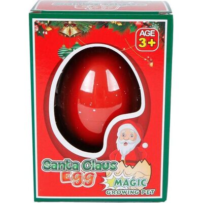 Hippo Wachstums-Ei Weihnachtsmann/Schneemann, 6cm Hippo Wachstums-Ei Weihnachtsmann/Schneemann, 6cm