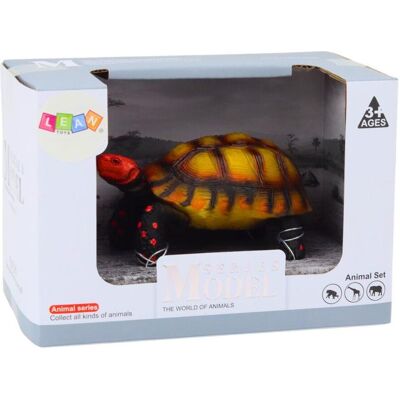 Lean Toys Braune und schwarze Reptilienschildkrötenfigur Lean Toys Braune und schwarze Reptilienschildkrötenfigur