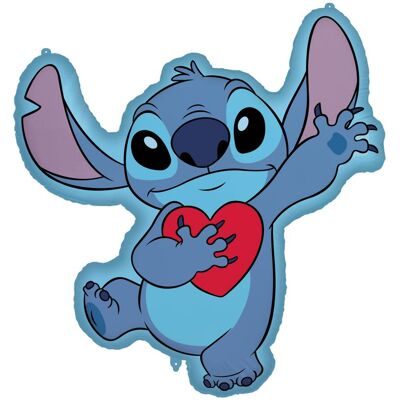 Magni Folienballon Disney Stitch mit Herz blau 75x86cm (1x) Magni Folienballon Disney Stitch mit Herz blau 75x86cm (1x)