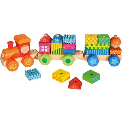 Bino Toys Buntes Holz-Zug Set - Spielzeug Zug Bino Toys Buntes Holz-Zug Set - Spielzeug Zug