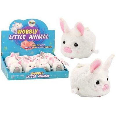 Lean Toys Weisser Aufziehhase Lean Toys Weisser Aufziehhase