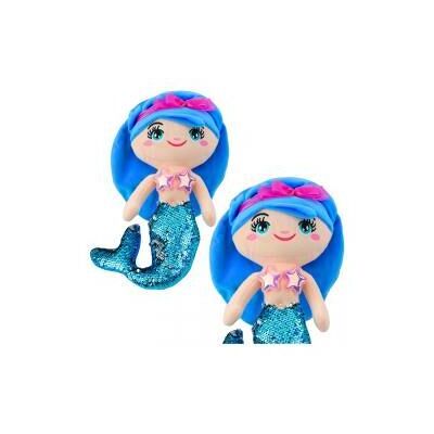 Lean Toys Plüsch Meerjungfrau Kuscheltier Schwanz Pailletten Blau 30cm (30 cm) Lean Toys Plüsch Meerjungfrau Kuscheltier Schwanz Pailletten Blau 30cm (30 cm)