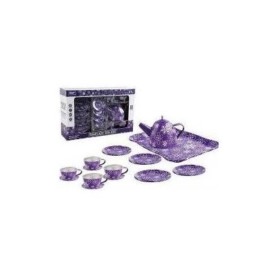 Adar Teeservice mit Metallblumen, 15-teilig Adar Teeservice mit Metallblumen, 15-teilig