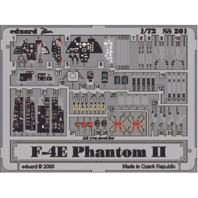 Eduard F-4E Phantom Maßstab 1:72 - Flugzeugmodell Zubehör Eduard F-4E Phantom Maßstab 1:72 - Flugzeugmodell Zubehör