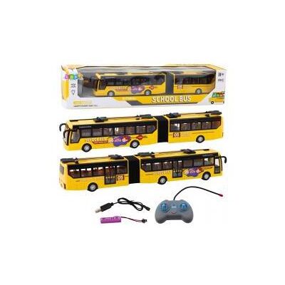 Lean Toys Schulbus Gelenk-Trolleybus Rc 1:32 Gelb Lean Toys Schulbus Gelenk-Trolleybus Rc 1:32 Gelb