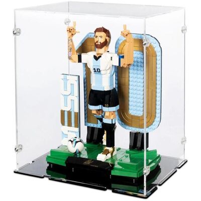 iDisplayit Acryl-Display für 43015 Lionel Messi – Fussballlegende (Mit schwarzem Boden) iDisplayit Acryl-Display für 43015 Lionel Messi – Fussballlegende (Mit schwarzem Boden)